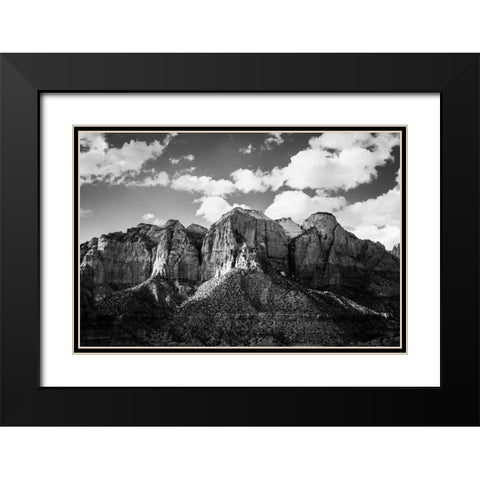 Zion Canyon I Black Modern Wood Framed Art Print with Double Matting by Marshall, Laura