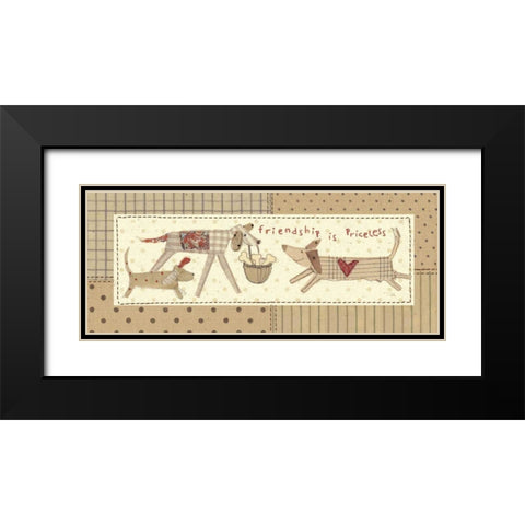 Walk in the Park I Black Modern Wood Framed Art Print with Double Matting by Pela Studio