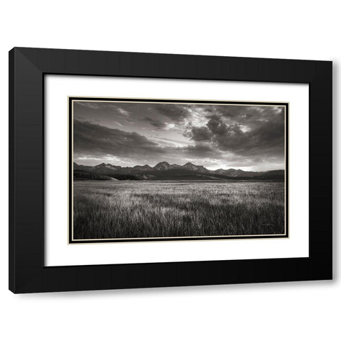 Stanley Basin Sawtooth Mountains Idaho Black Modern Wood Framed Art Print with Double Matting by Majchrowicz, Alan
