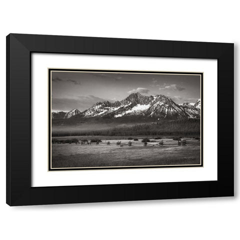Stanley Basin Black Modern Wood Framed Art Print with Double Matting by Majchrowicz, Alan