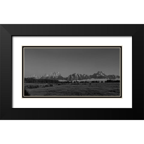 Grand Tetons I Black Modern Wood Framed Art Print with Double Matting by Eichman, Andre