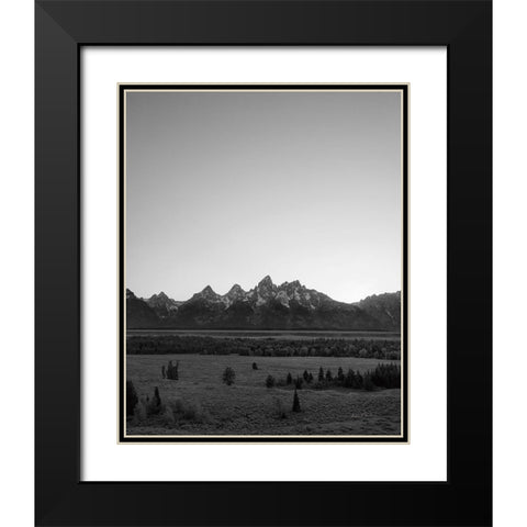 Grand Tetons III Black Modern Wood Framed Art Print with Double Matting by Eichman, Andre