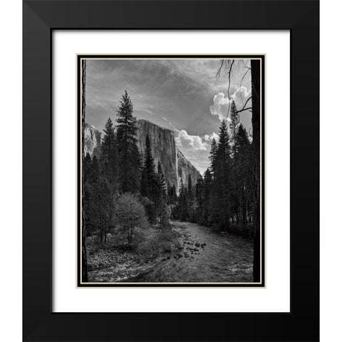 Yosemite II Black Modern Wood Framed Art Print with Double Matting by Eichman, Andre
