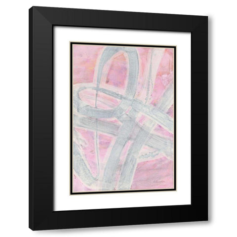 Intersections III Black Modern Wood Framed Art Print with Double Matting by Hristova, Albena