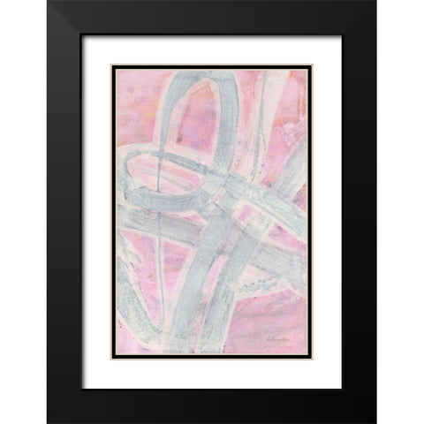 Intersections III Black Modern Wood Framed Art Print with Double Matting by Hristova, Albena