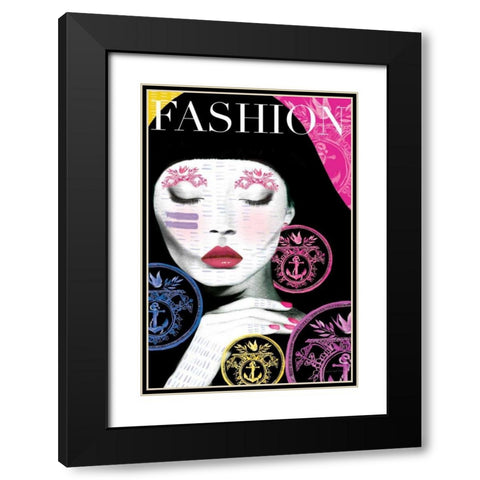 Fashion Black Modern Wood Framed Art Print with Double Matting by Charro, Mercedes Lopez