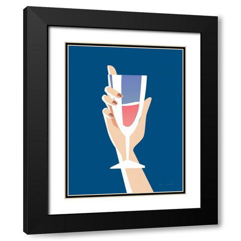 Cocktail Time IV Black Modern Wood Framed Art Print with Double Matting by Escalante, Omar