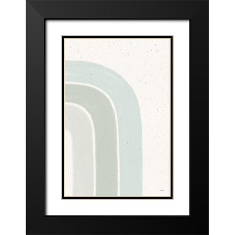 Rainbow Mint I Black Modern Wood Framed Art Print with Double Matting by York, Leah