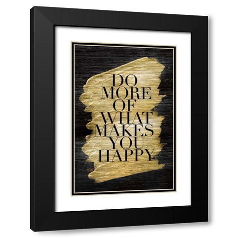 Gilded Life II Black Modern Wood Framed Art Print with Double Matting by Charro, Mercedes Lopez