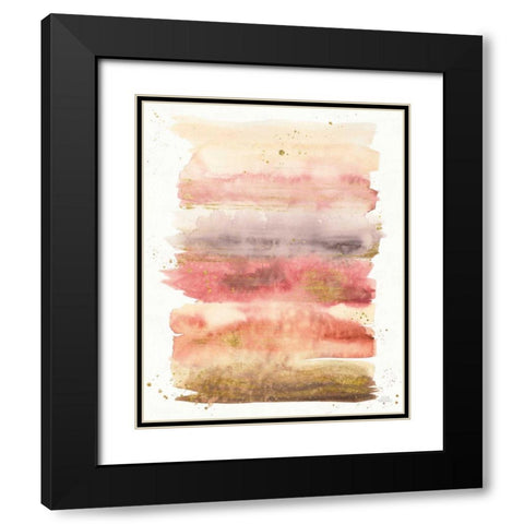 Desert Blooms Abstract I Black Modern Wood Framed Art Print with Double Matting by Marshall, Laura