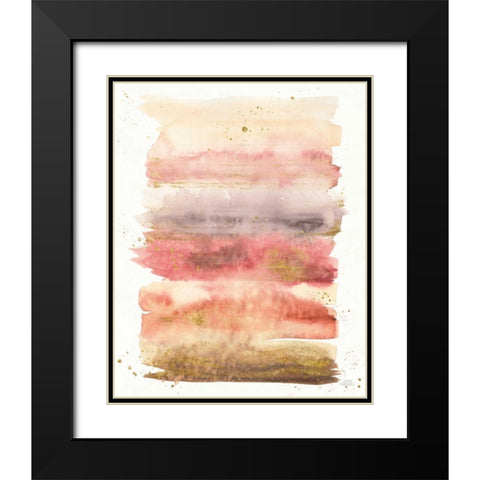 Desert Blooms Abstract I Black Modern Wood Framed Art Print with Double Matting by Marshall, Laura