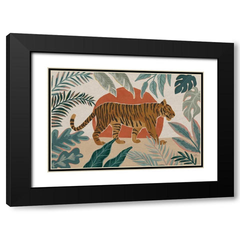 Big Cat Beauty I Black Modern Wood Framed Art Print with Double Matting by Penner, Janelle