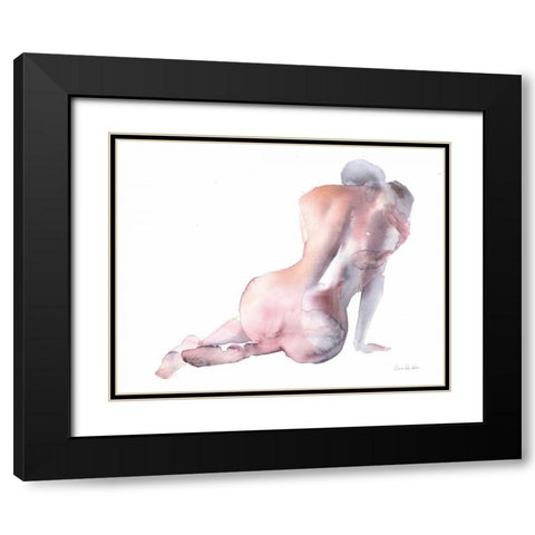 Solace I Black Modern Wood Framed Art Print with Double Matting by Valle, Aimee Del