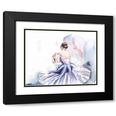 Ballet IV Black Modern Wood Framed Art Print with Double Matting by Valle, Aimee Del