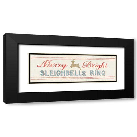 Floursack Holiday Bright VII v2 Black Modern Wood Framed Art Print with Double Matting by Nai, Danhui