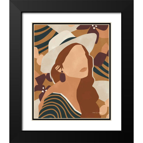 Modern Woman II Black Modern Wood Framed Art Print with Double Matting by Gallagher, Megan