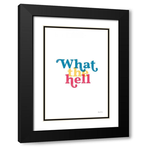 Rainbow What The Black Modern Wood Framed Art Print with Double Matting by Thorns, Becky