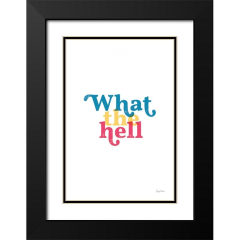 Rainbow What The Black Modern Wood Framed Art Print with Double Matting by Thorns, Becky