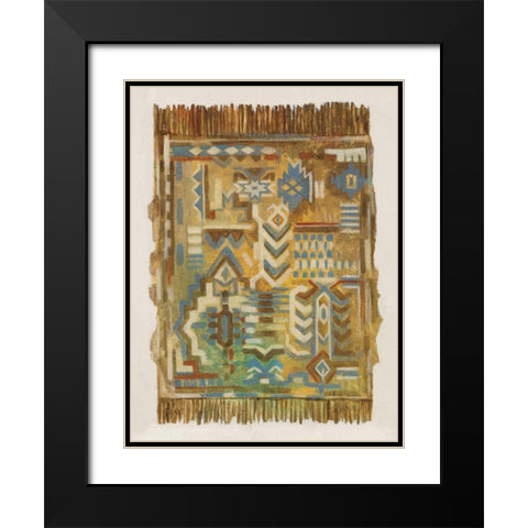 Global Fragments I Black Modern Wood Framed Art Print with Double Matting by Vassileva, Silvia