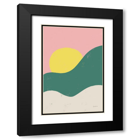 Sun Chaser II Black Modern Wood Framed Art Print with Double Matting by Thorns, Becky