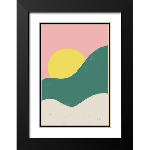 Sun Chaser II Black Modern Wood Framed Art Print with Double Matting by Thorns, Becky