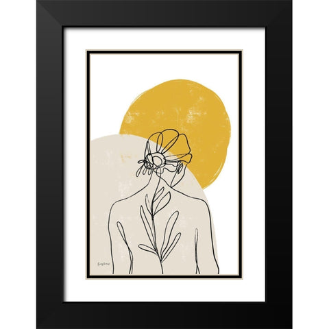 Planted I Black Modern Wood Framed Art Print with Double Matting by Thorns, Becky