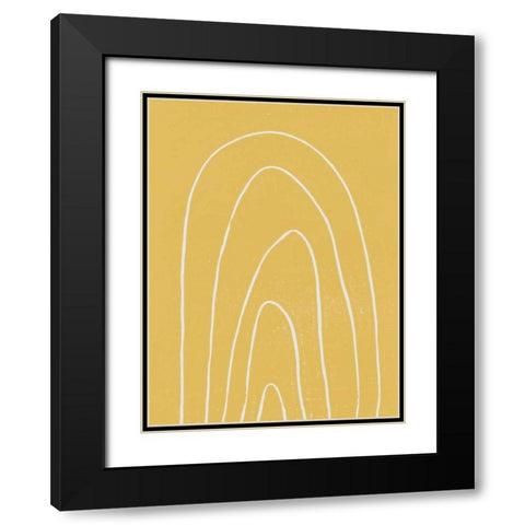 Rainbow Days II Black Modern Wood Framed Art Print with Double Matting by Hershey, Moira