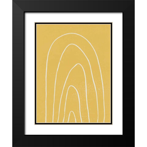 Rainbow Days II Black Modern Wood Framed Art Print with Double Matting by Hershey, Moira