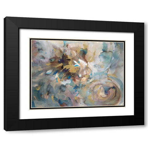 Gale Black Modern Wood Framed Art Print with Double Matting by Nai, Danhui