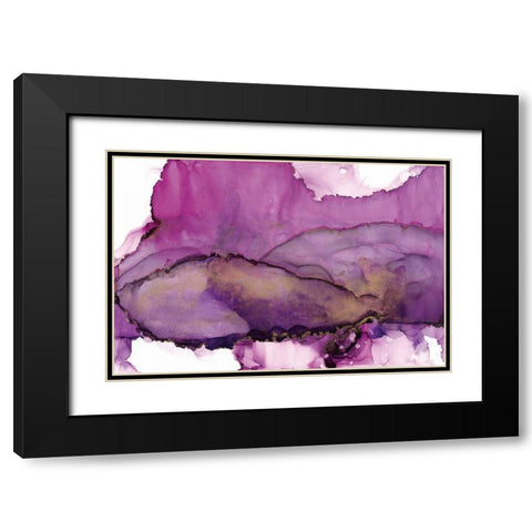 Violet Black Modern Wood Framed Art Print with Double Matting by Paschke, Chris