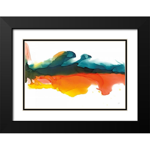 Hills Black Modern Wood Framed Art Print with Double Matting by Paschke, Chris