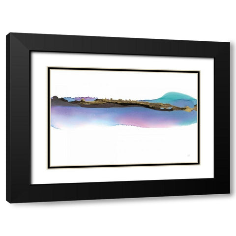 Island Black Modern Wood Framed Art Print with Double Matting by Paschke, Chris