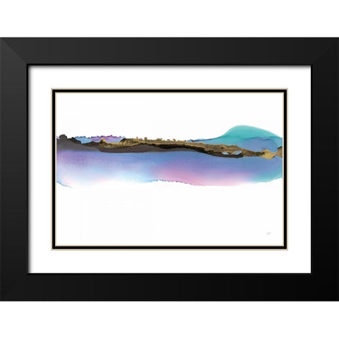 Island Black Modern Wood Framed Art Print with Double Matting by Paschke, Chris