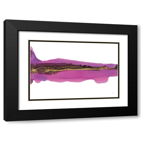 Lava Black Modern Wood Framed Art Print with Double Matting by Paschke, Chris