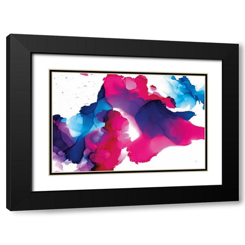 Puddles Black Modern Wood Framed Art Print with Double Matting by Paschke, Chris