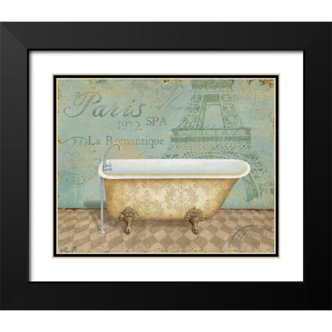 Voyage Romantique Bath I Black Modern Wood Framed Art Print with Double Matting by Brissonnet, Daphne