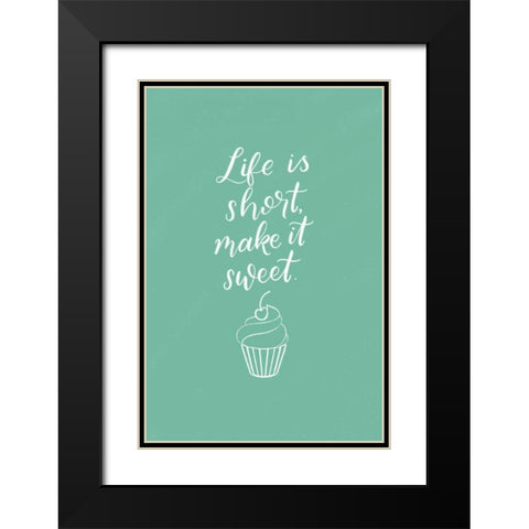 Kitchen Words I Black Modern Wood Framed Art Print with Double Matting by Thorns, Becky