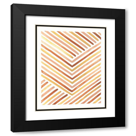 Desert Sunset IV Black Modern Wood Framed Art Print with Double Matting by Marshall, Laura