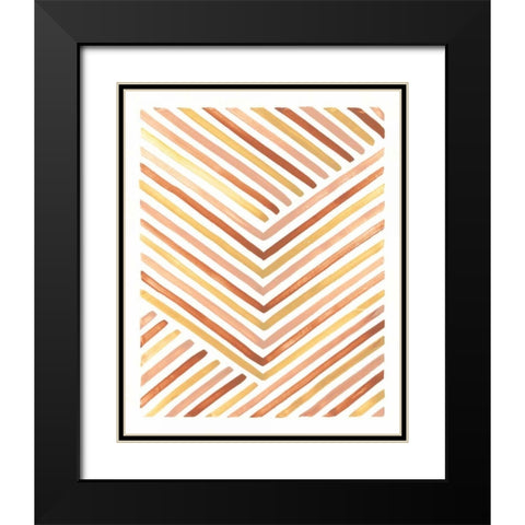 Desert Sunset IV Black Modern Wood Framed Art Print with Double Matting by Marshall, Laura