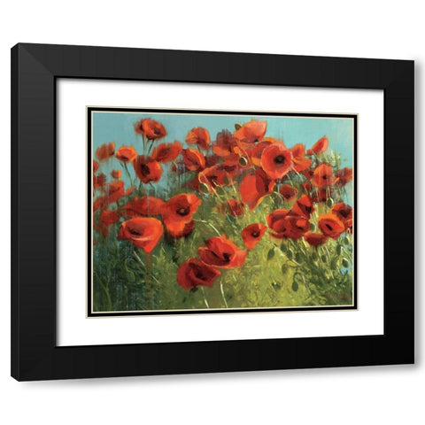 Sunshine and Raindrops Black Modern Wood Framed Art Print with Double Matting by Novak, Shirley