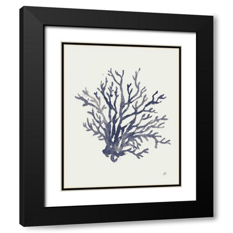 Ocean Finds XV Navy Black Modern Wood Framed Art Print with Double Matting by Brissonnet, Daphne