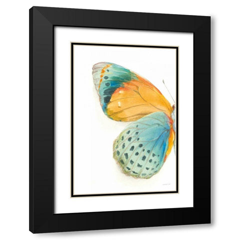 Fragile Wings I Black Modern Wood Framed Art Print with Double Matting by Nai, Danhui