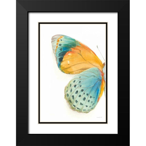 Fragile Wings I Black Modern Wood Framed Art Print with Double Matting by Nai, Danhui