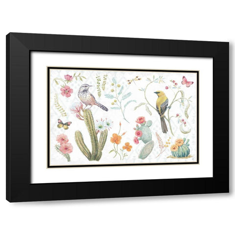 Desert Beauties I Black Modern Wood Framed Art Print with Double Matting by Brissonnet, Daphne