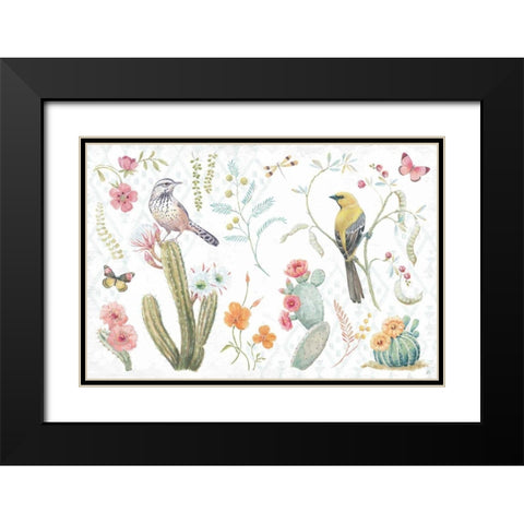 Desert Beauties I Black Modern Wood Framed Art Print with Double Matting by Brissonnet, Daphne