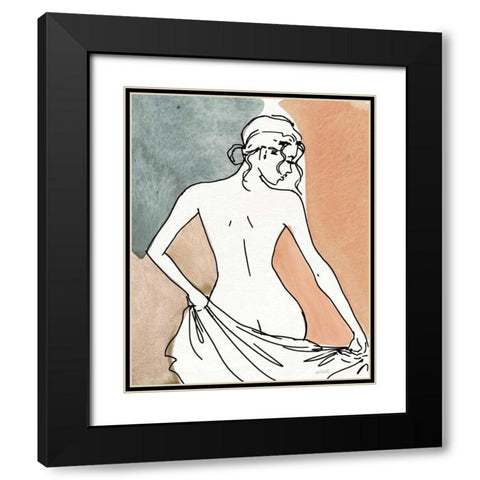 Soft Figures IV Black Modern Wood Framed Art Print with Double Matting by Tavoletti, Anne