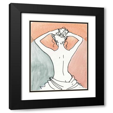 Soft Figures V Black Modern Wood Framed Art Print with Double Matting by Tavoletti, Anne