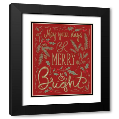 Wonderful Time III Red Black Modern Wood Framed Art Print with Double Matting by Tavoletti, Anne