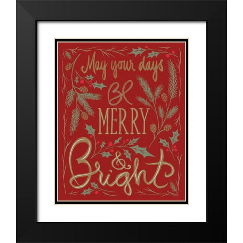 Wonderful Time III Red Black Modern Wood Framed Art Print with Double Matting by Tavoletti, Anne