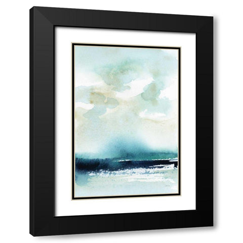 Seascape Black Modern Wood Framed Art Print with Double Matting by Pete, Katrina